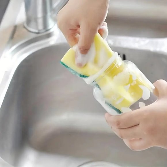 10/30pcs Polyester Cleaning Sponge, Daily Cleaning Sponge For Kitchen - Picture 4 of 8